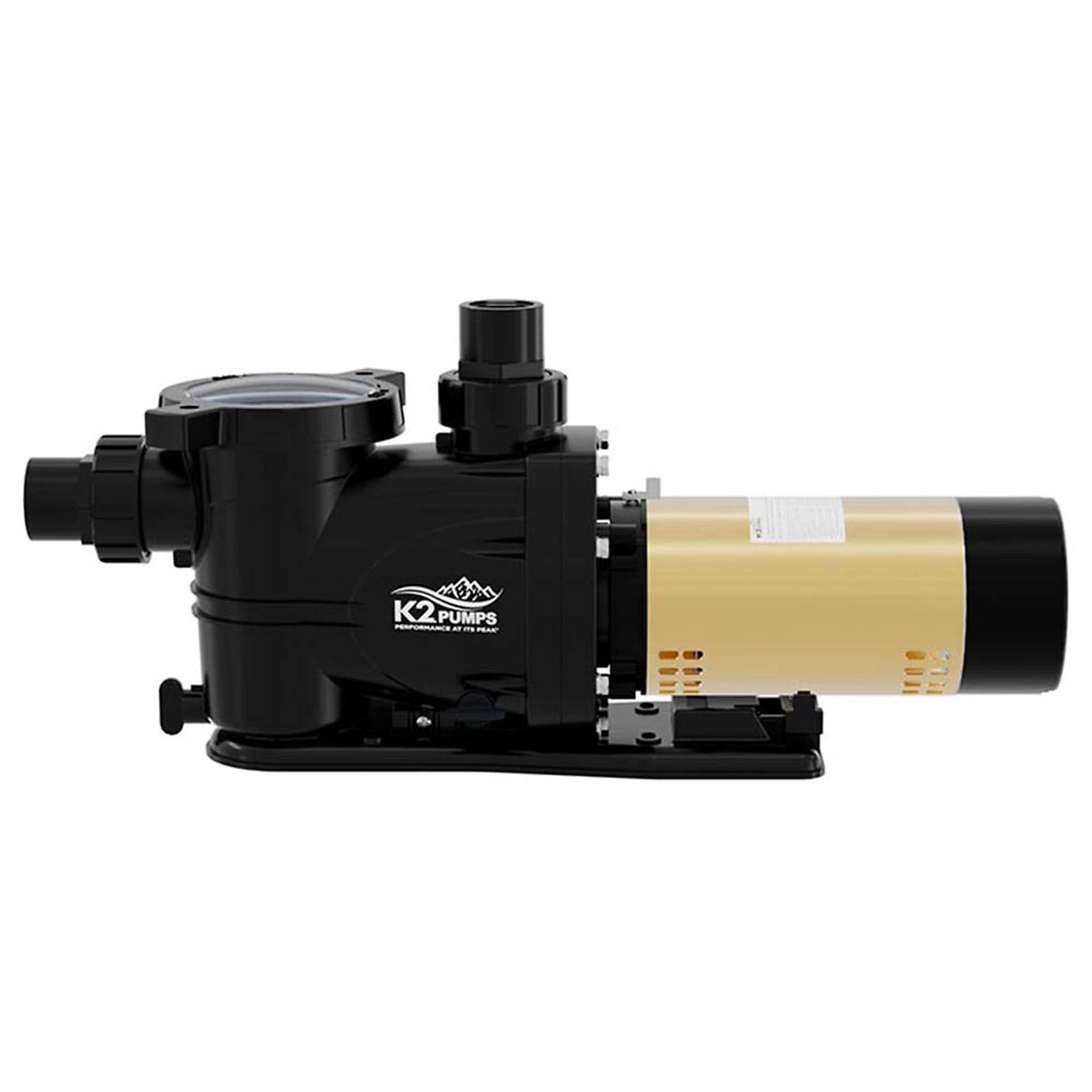 K2 1 HP Inground or Aboveground Two-Speed Pool Pump, Max. Flow 75 GPH, Horsepower 1 HP, Port Size 1.5 in, Model# PPI10001SPK